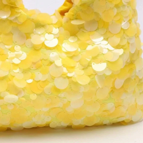 🌟 Yellow Sequin Bag 🌟 - Picture 5 of 7